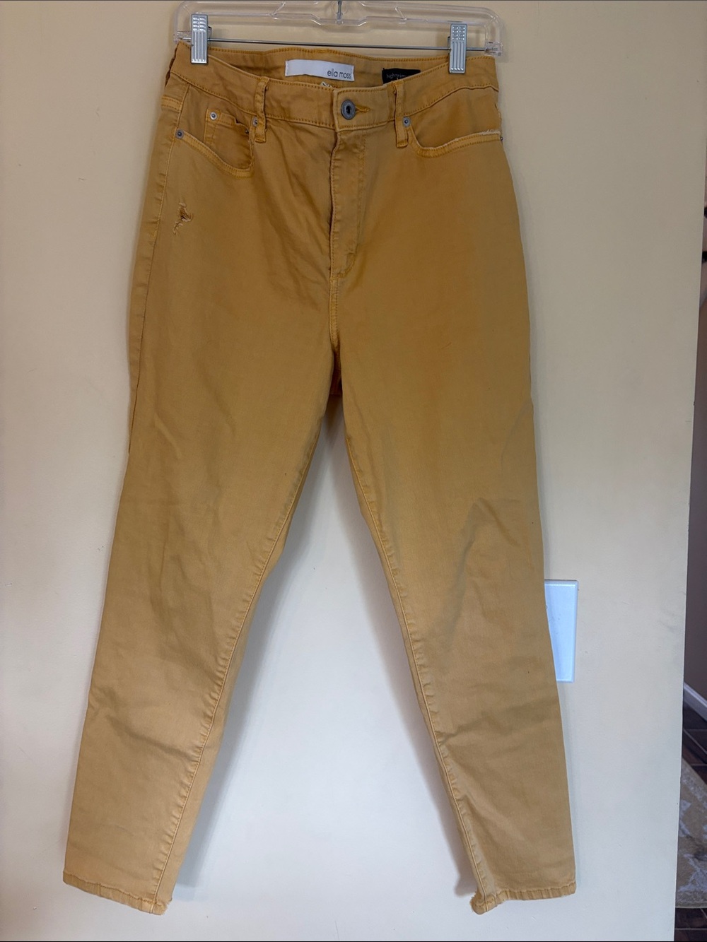 Anthropologie Mustard Yellow Skinny Jeans